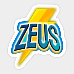 zeus Sticker